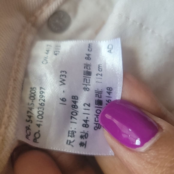 Levi's High Rise Light Bright Pastal Pink Denim Shorts - Picture 5 of 5